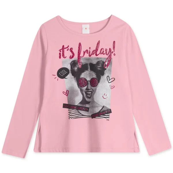 Blusa Manga Longa Rosa