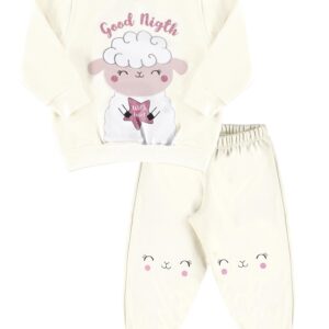 Pijama Infantil Feminino Off White