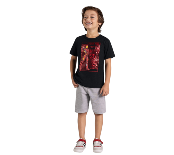 Camiseta Infantil Homem de Ferro