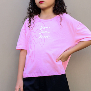 Camiseta Sun Love Rosa